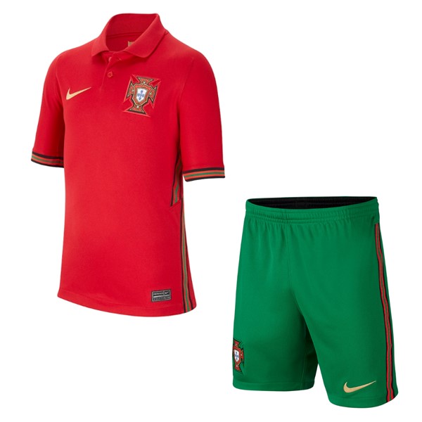 Camiseta Portugal 1ª Kit Niños 2020 Rojo